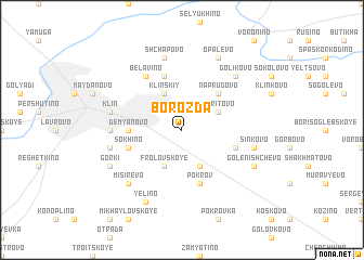 map of Borozda