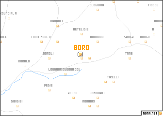 map of Boro