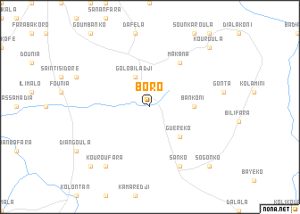 map of Boro