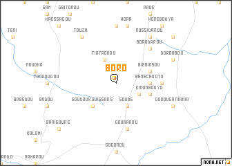 map of Boro