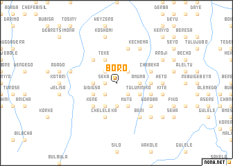 map of Boro