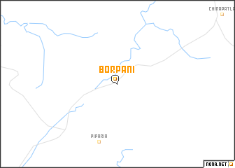 map of Borpāni