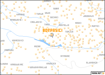 map of Borpašići
