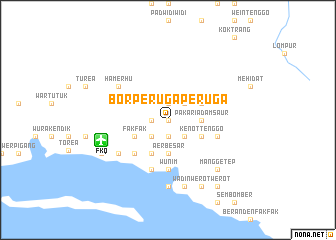 map of Bor Peruga Peruga