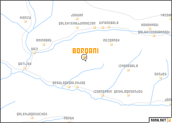 map of Borqānī