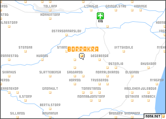 map of Borråkra