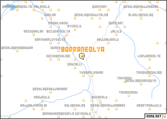 map of Borrān-e ‘Olyā