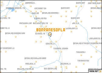 map of Borrān-e Soflá