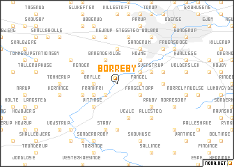 map of Borreby