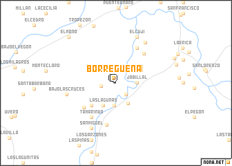 map of Borregueña