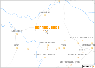 map of Borregueros