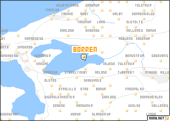 map of Borren