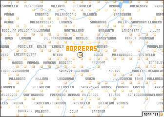 map of Borreras