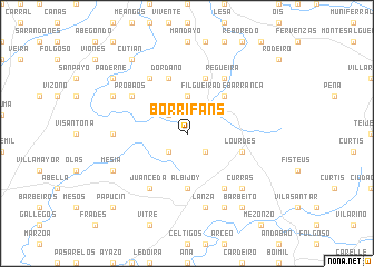 map of Borrifáns