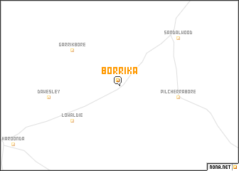 map of Borrika