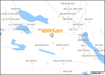 map of Borrsjön