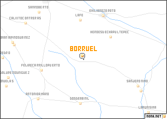 map of Borruel