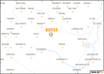 map of Borşa