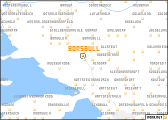 map of Borsbüll