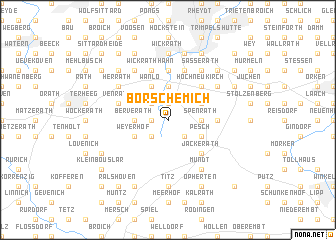 map of Borschemich