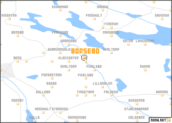 map of Börsebo