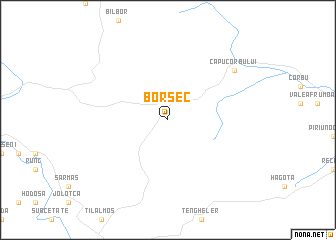 map of Borsec