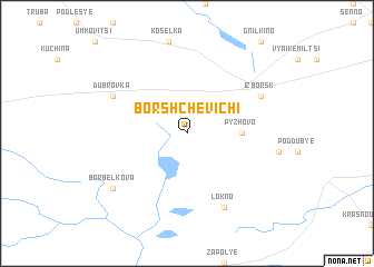 map of Borshchevichi