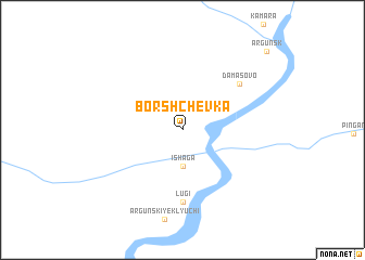 map of Borshchëvka