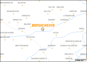 map of Borshchëvka