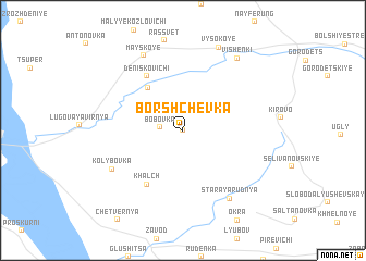 map of Borshchëvka