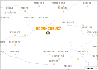 map of Borshchëvka