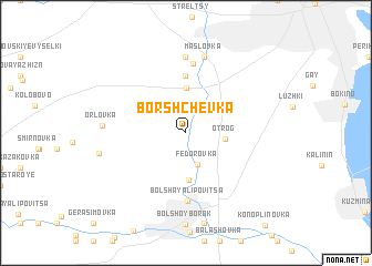 map of Borshchëvka