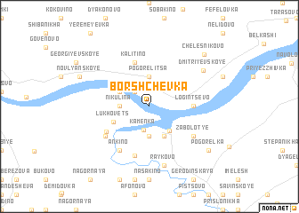 map of Borshchëvka