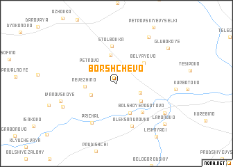 map of Borshchevo