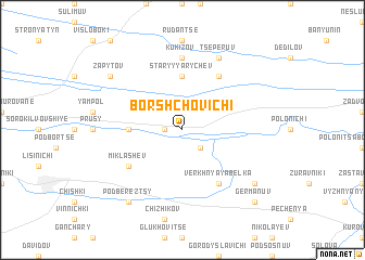 map of Borshchovichi