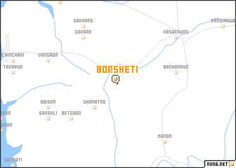 map of Borsheti