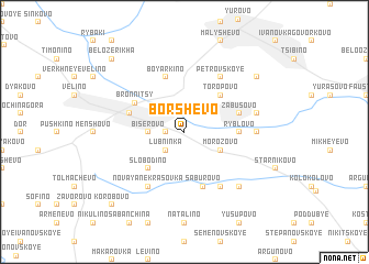 map of Borshëvo