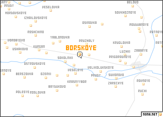 map of Borskoye