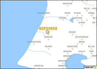 map of Børsmose