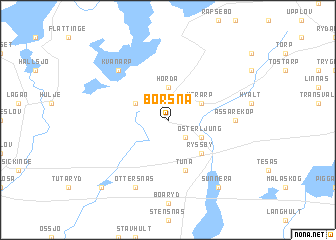 map of Borsna