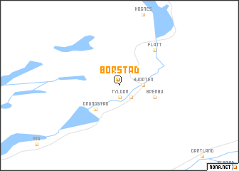 map of Børstad