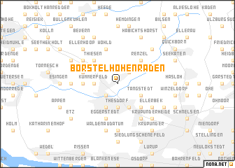 map of Borstel-Hohenraden