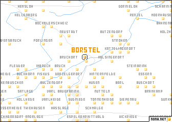 map of Börstel