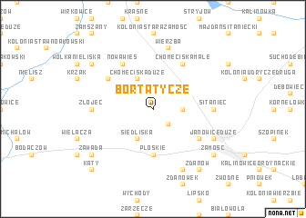 map of Bortatycze