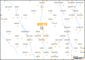 map of Bortē