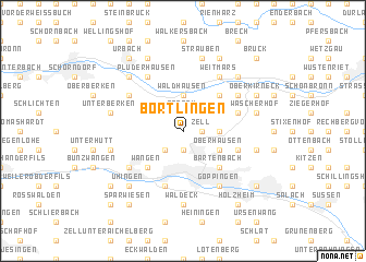 map of Börtlingen