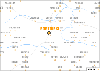 map of Bortnieki