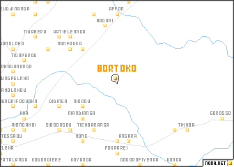 map of Bortoko