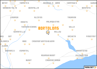 map of Bortolons