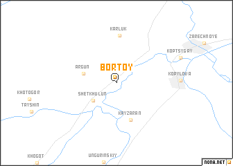 map of Bortoy